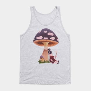 Gnome Witch with Mushroom Tank Top